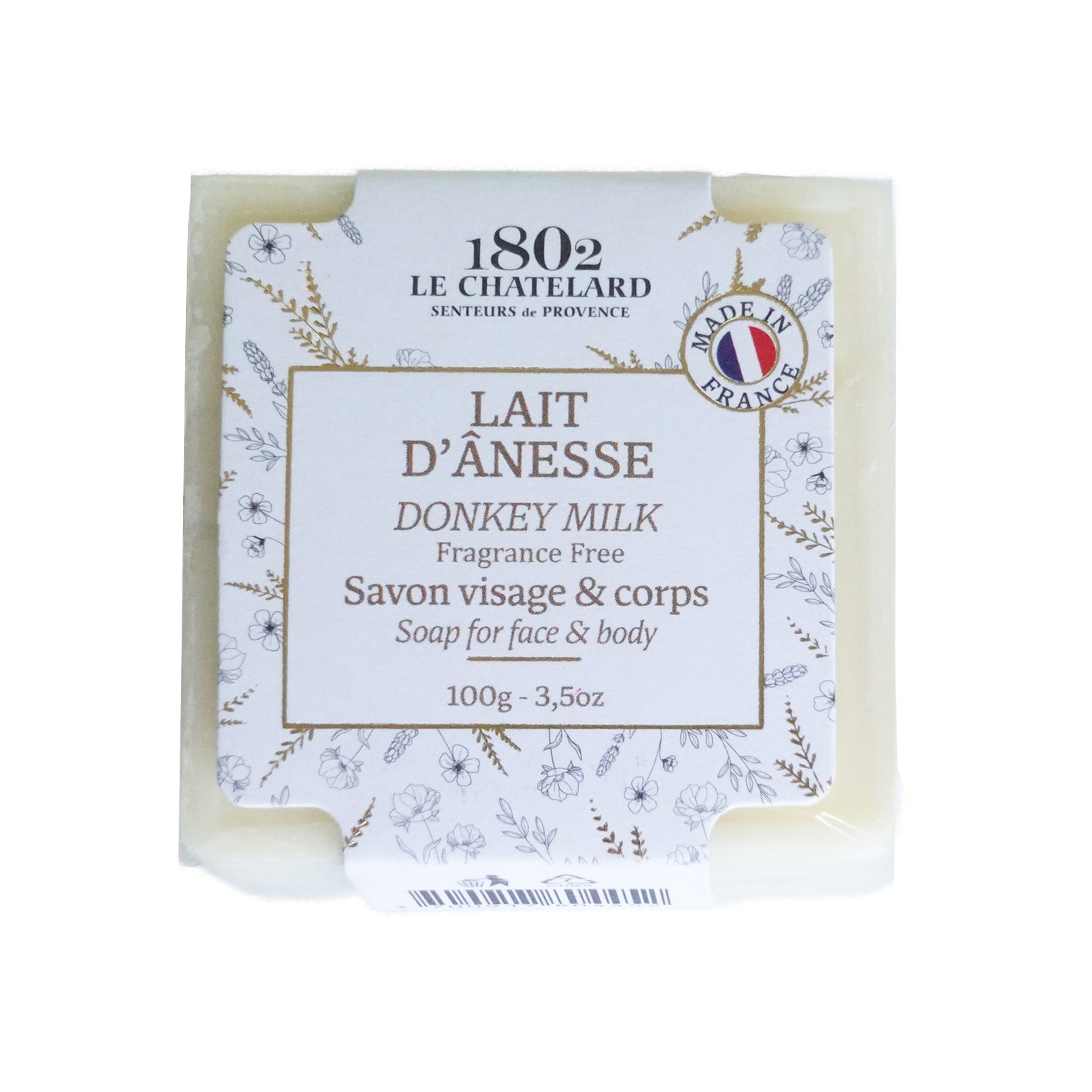 Le Chatelard 1802 Milk Soap Combo | Goat Milk, Coco Milk & Donkey Milk Soaps (3 x 100g) / Made In France