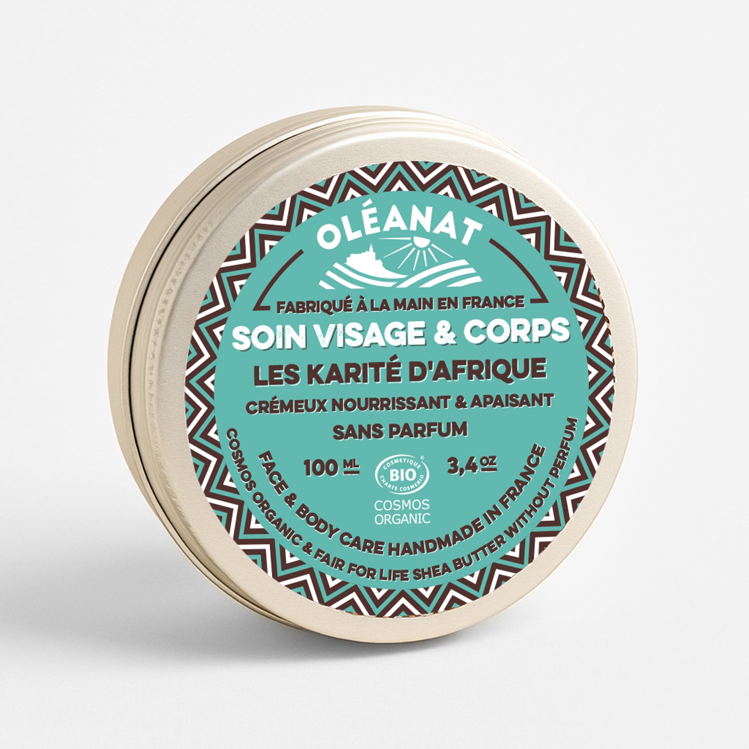 Le Chatelard 1802 Nourishing Body Care Combo | Oleanat Shea Butter Without Perfume , Calendula Sublimating Balm, Tangerine Lime & Cocoa Butter French Soaps / Made In France