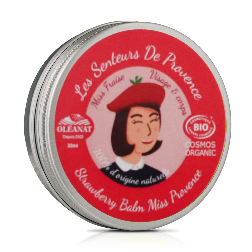 Le Chatelard 1802 Strawberry Basil French Self-Care Combo | Strawberry Sublimating Balm, Strawberry Basil Soap & Strawberry Scented Candle Gift Set / Made In France