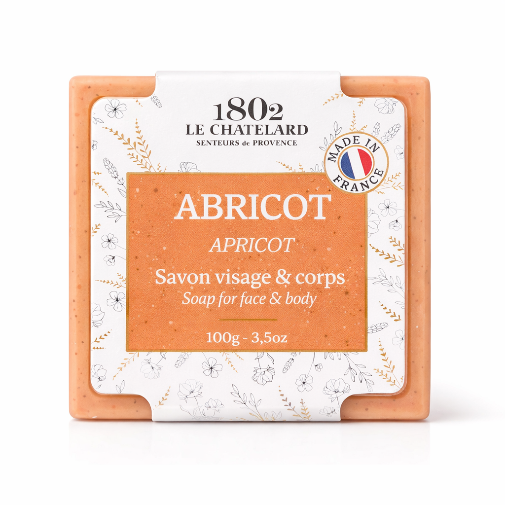 Le Chatelard 1802 Apricot Marseille Soap Bar – 100g | Made In France