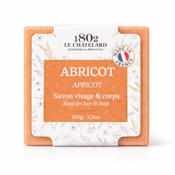 Le Chatelard 1802 Apricot Marseille Soap Bar – 100g | Made In France