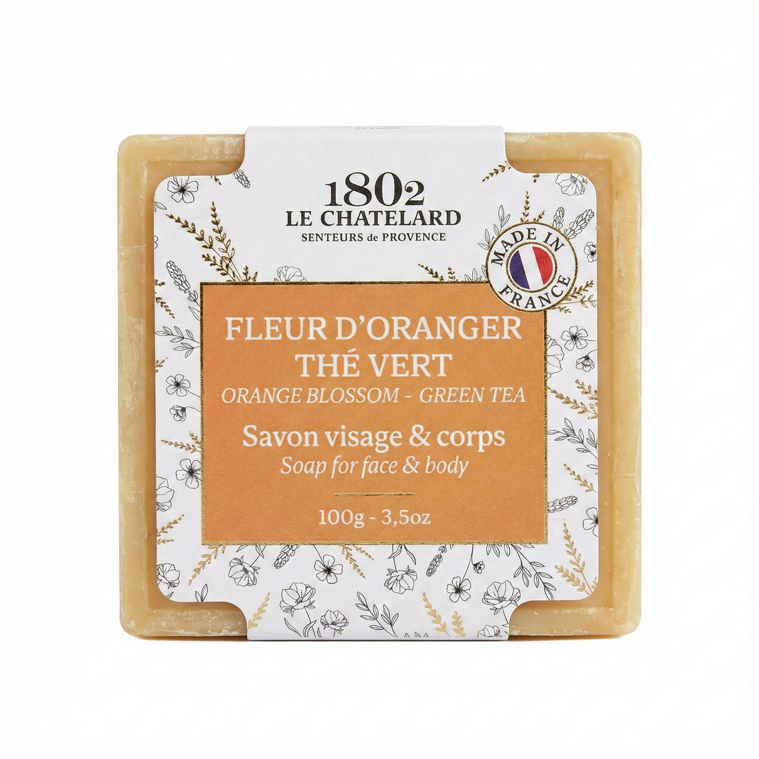 Palm Oil Free Exfoliating Soap - Orange Blossom & Green Tea