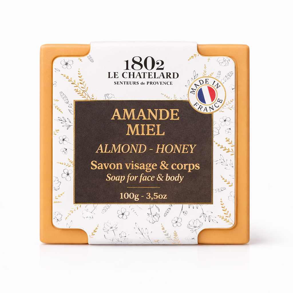 Le Chatelard 1802 Deep Nourishment Body Care Combo | Oleanat Extra Pure Shea Butter, Almond & Honey Soap, Cocoa Butter & Shea Butter Soap / Made In France