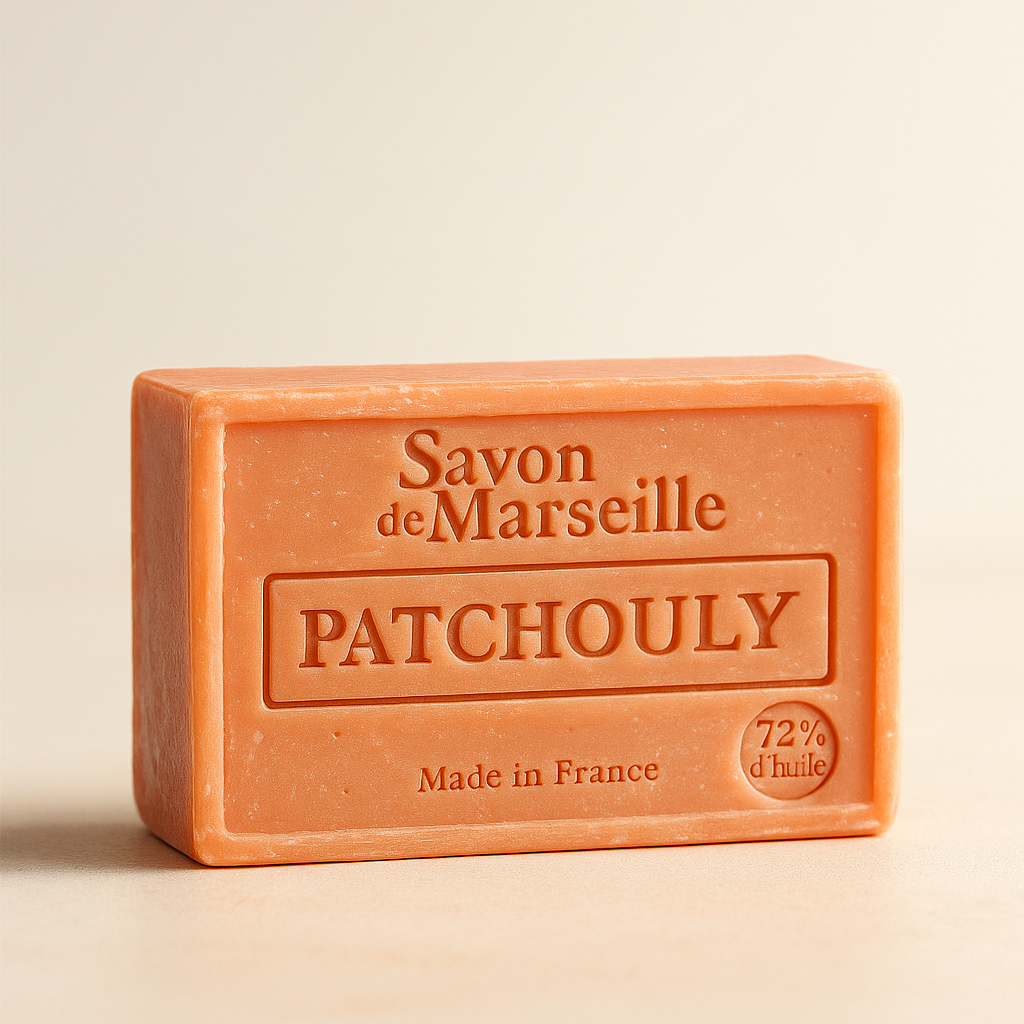 Patchouli Soap – French Marseille Luxury Face & Body Bar with Almond Oil | 100g