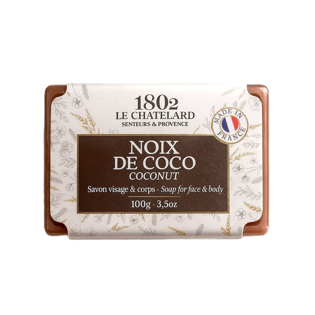 Le Chatelard 1802 French Soap Combo | Donkey Milk, White Musk, Cocoa Butter, Fig & Coconut Soaps (5 x 100g) / Made In France