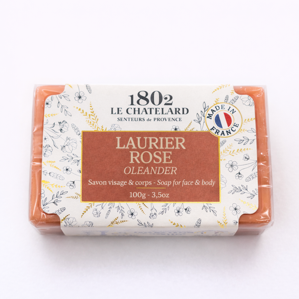 Oleander Soap – Elegant Floral French Marseille Soap for Face & Body | 100g