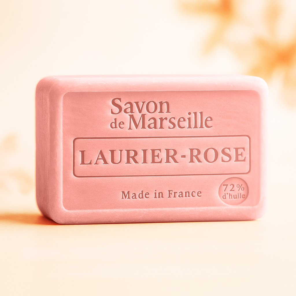 Oleander Soap – Elegant Floral French Marseille Soap for Face & Body | 100g
