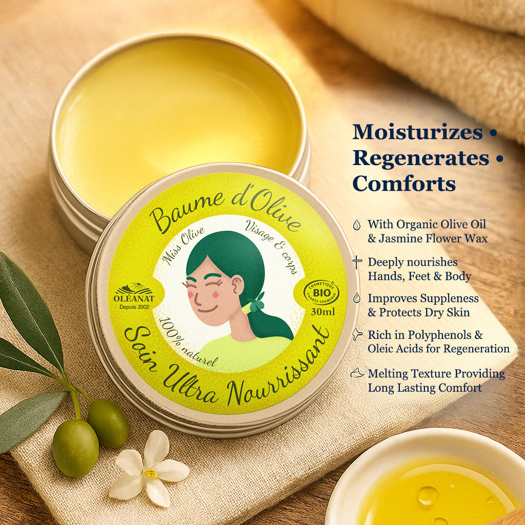 Organic Olive Balm - Deep Moisture & Protection Moisturizing Cream 30ml