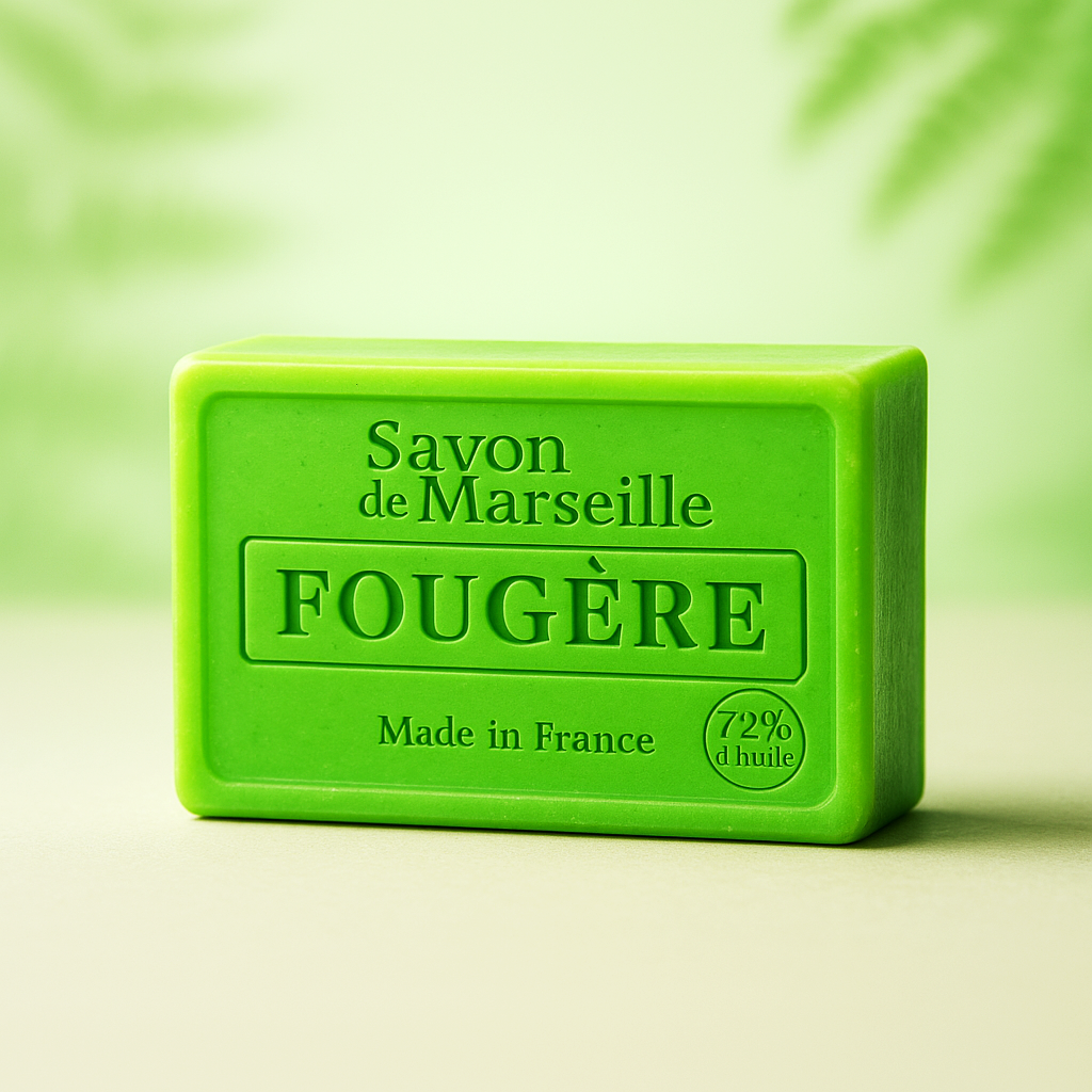 Fern Marseille Soap – Fresh Green French Marseille Soap for Face & Body | 100g