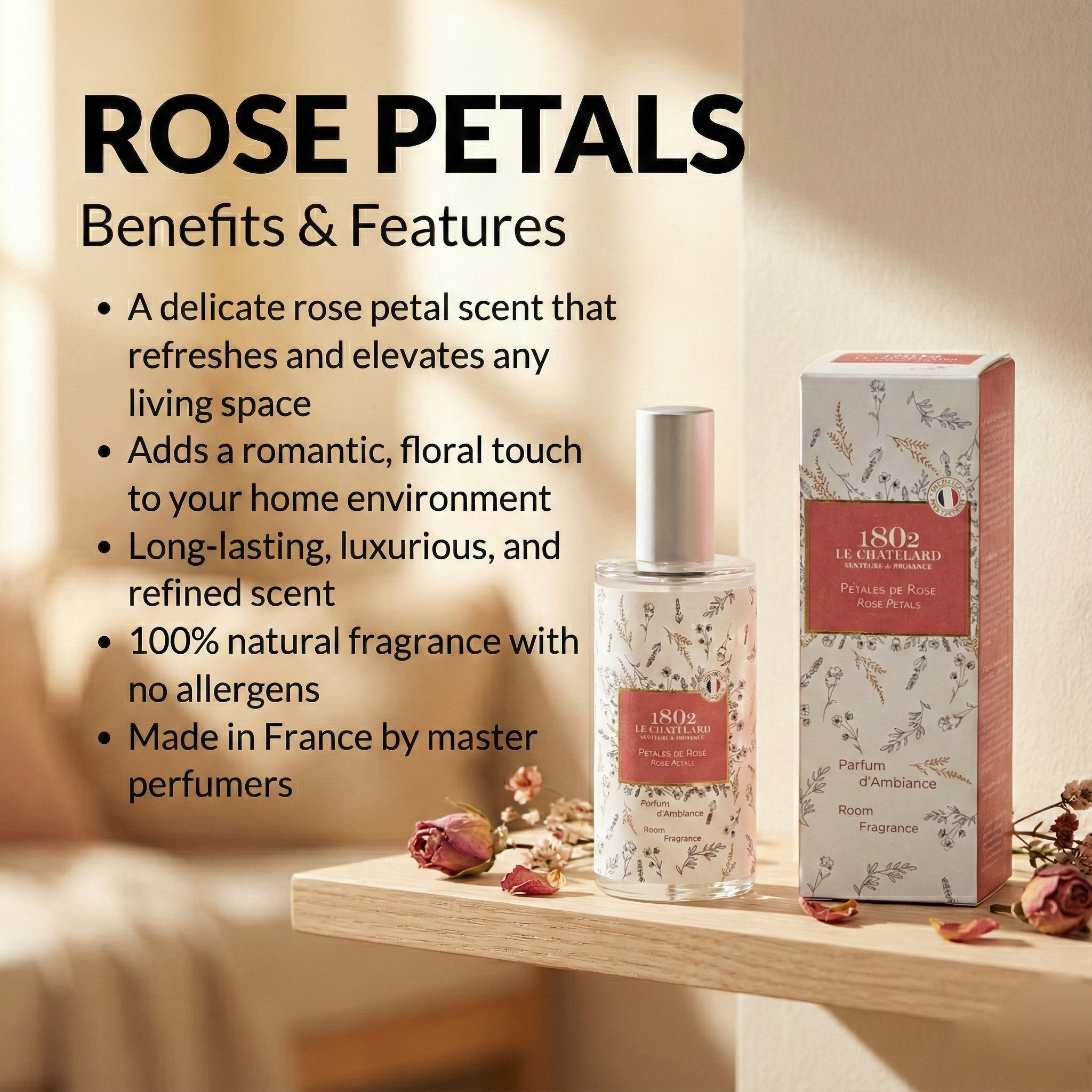 Room Fragrance Spray - Rose Petals