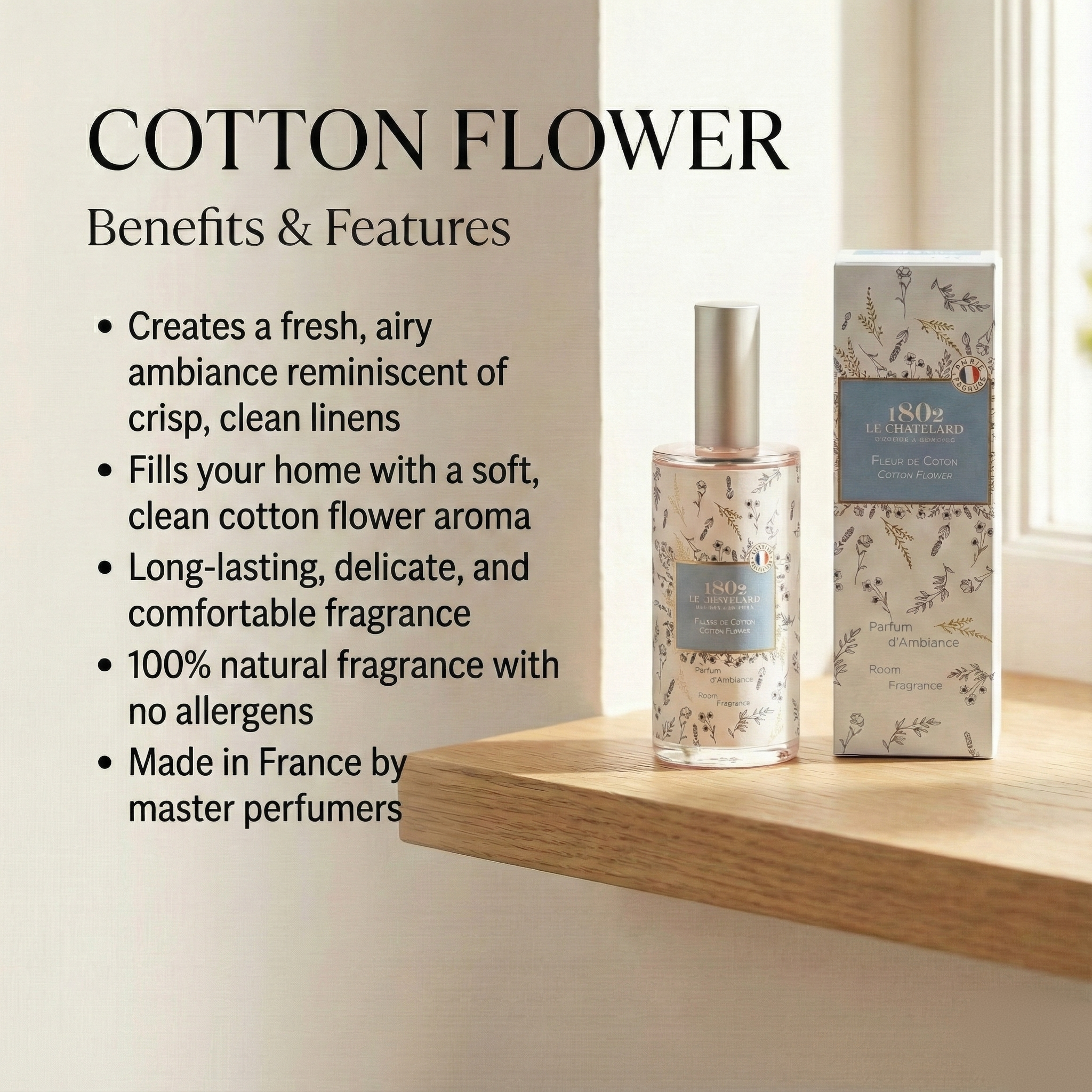 Room Fragrance Spray - Cotton Flower
