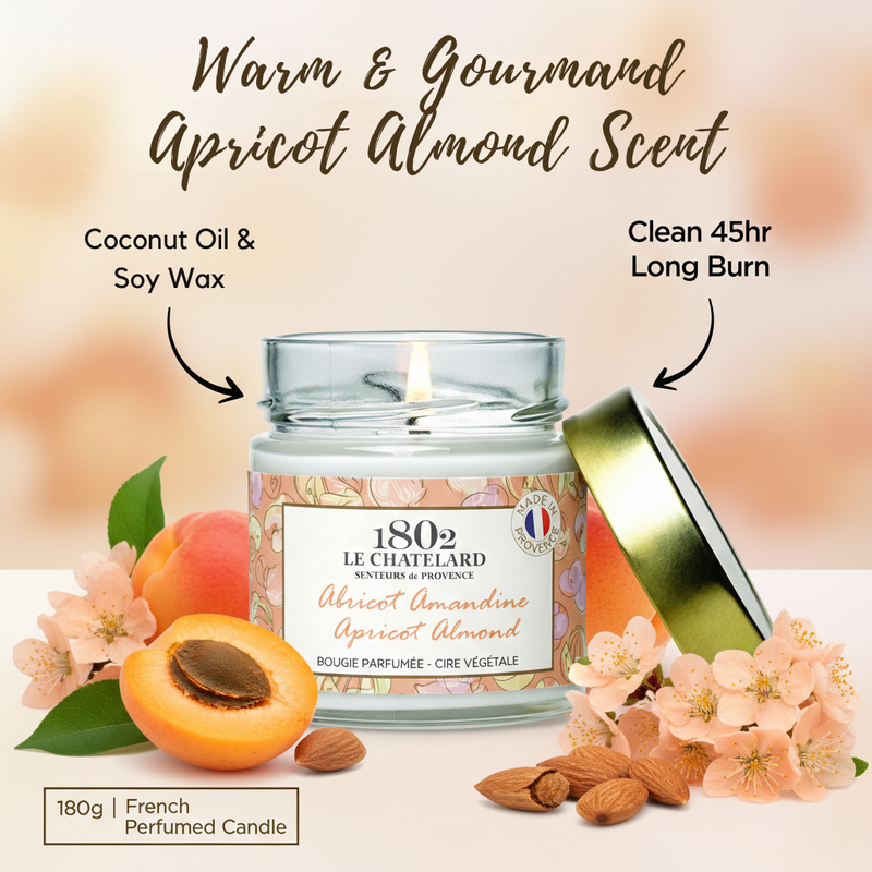 Premium Scented Candles Online India | Apricot Almond
