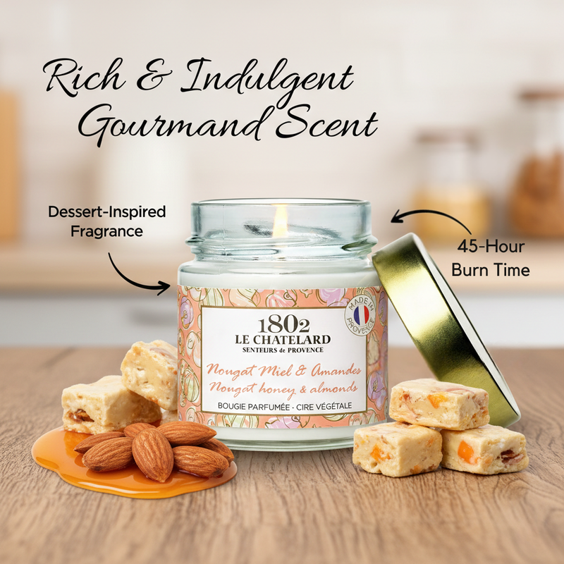 Signature Scented Candle - Nougat Honey & Almonds