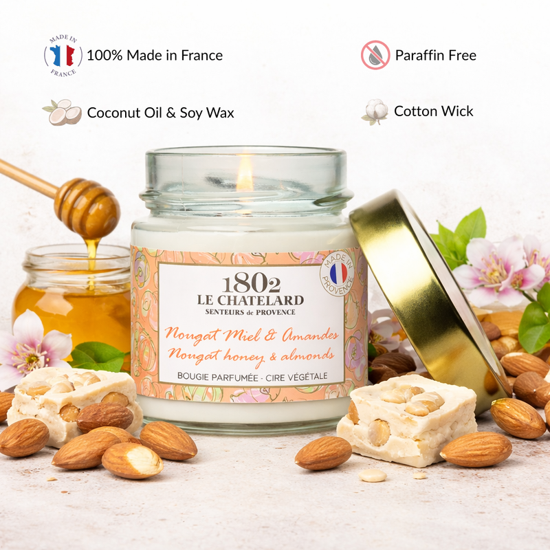 Signature Scented Candle - Nougat Honey & Almonds