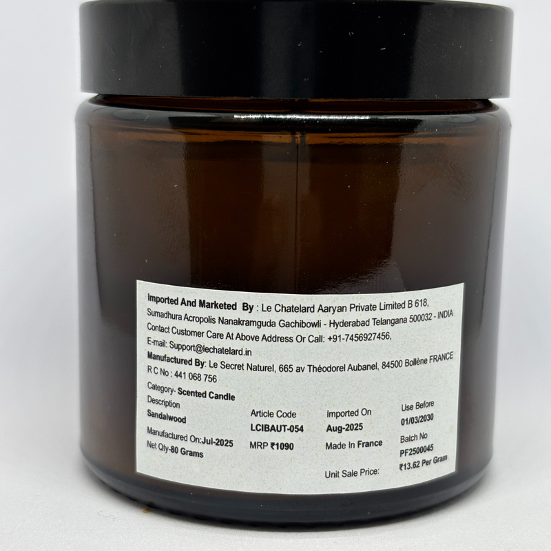 Authentic Scented Candle - Sandalwood