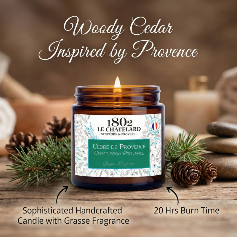 Authentic Scented Candle - Cedar From Provence