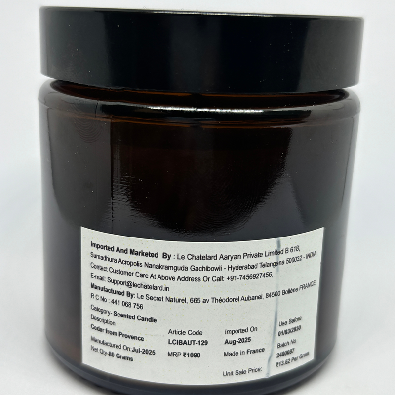 Authentic Scented Candle - Cedar From Provence
