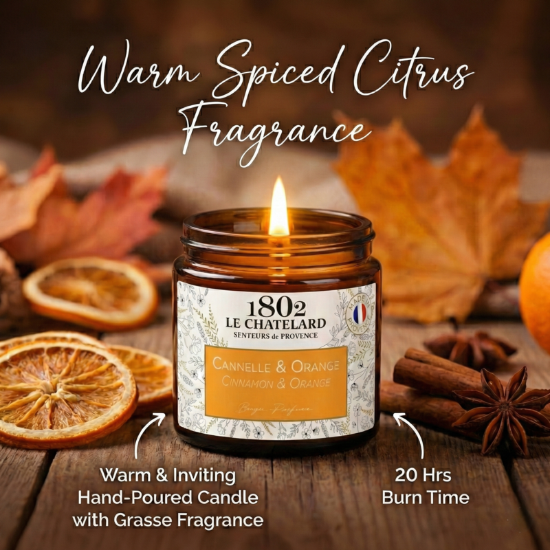 Authentic Scented Candle - Cinnamon Orange