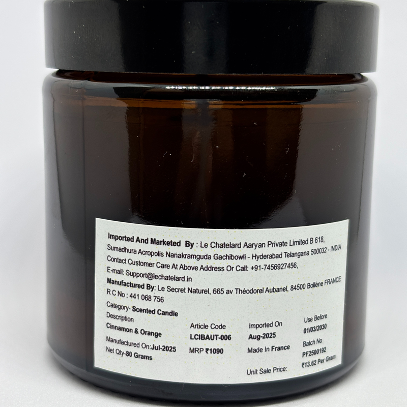 Authentic Scented Candle - Cinnamon Orange