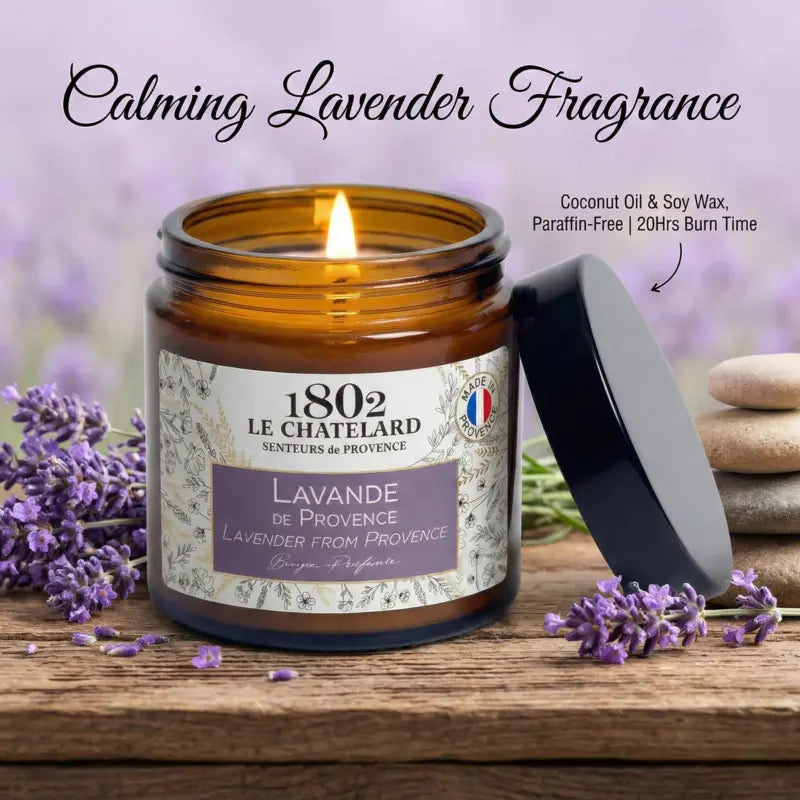 Authentic Scented Candle - Lavender From Provence Le Chatelard