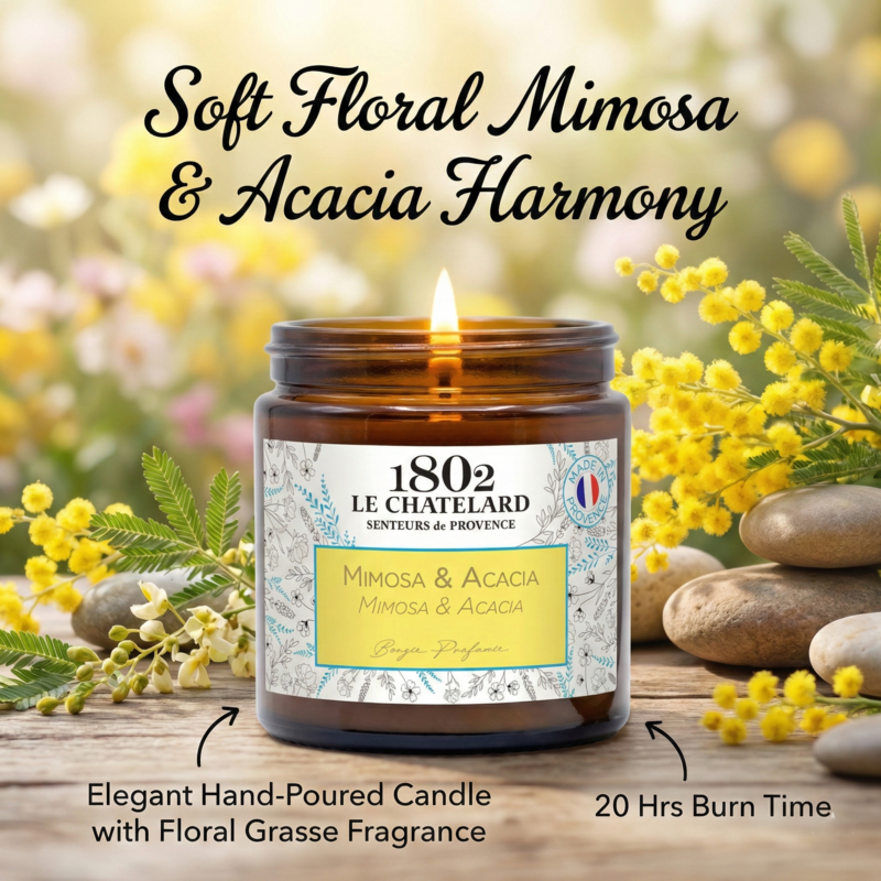 Authentic Scented Candle - Mimosa & Acacia