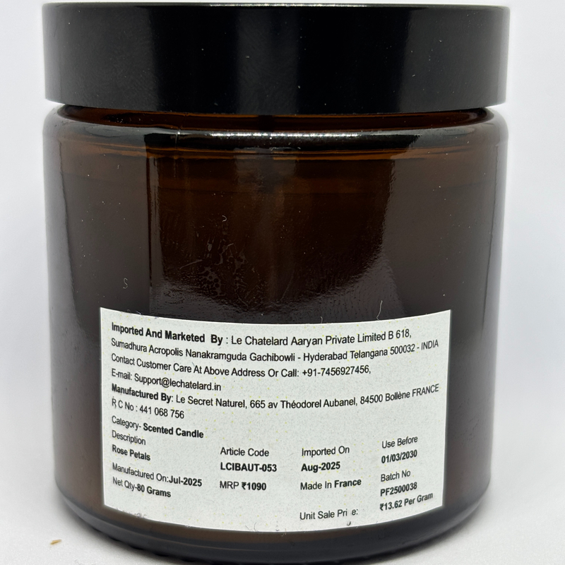 Authentic Scented Candle - Rose Petals