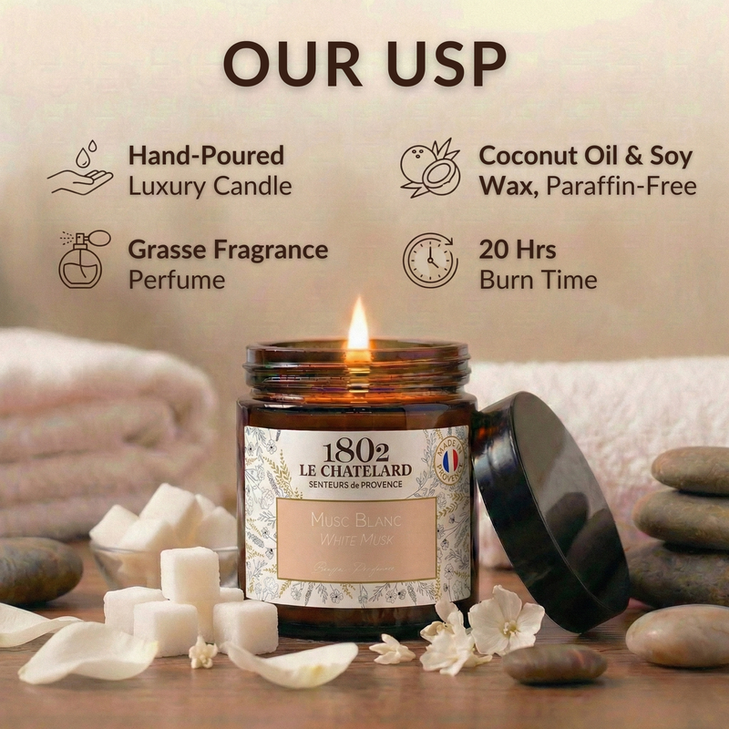 Authentic Scented Candle - White Musk