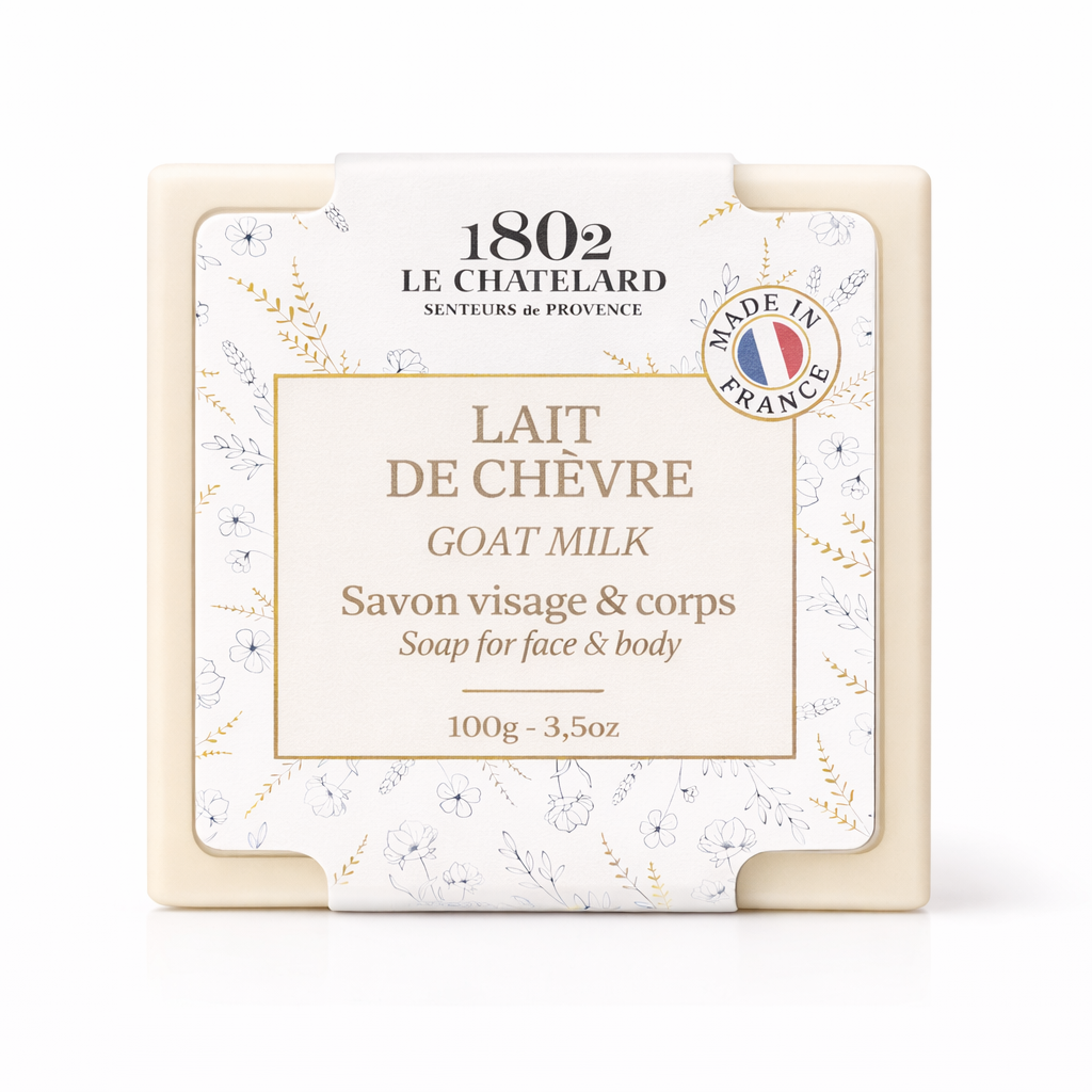 Le Chatelard 1802 Milk Soap Combo | Goat Milk, Coco Milk & Donkey Milk Soaps (3 x 100g) / Made In France