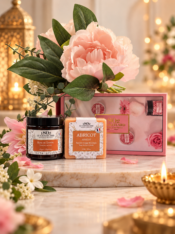Le Chatelard 1802 Diya & Chandan Glow Box – Luxury Diwali Candle & Soap Gift Set | Made in France