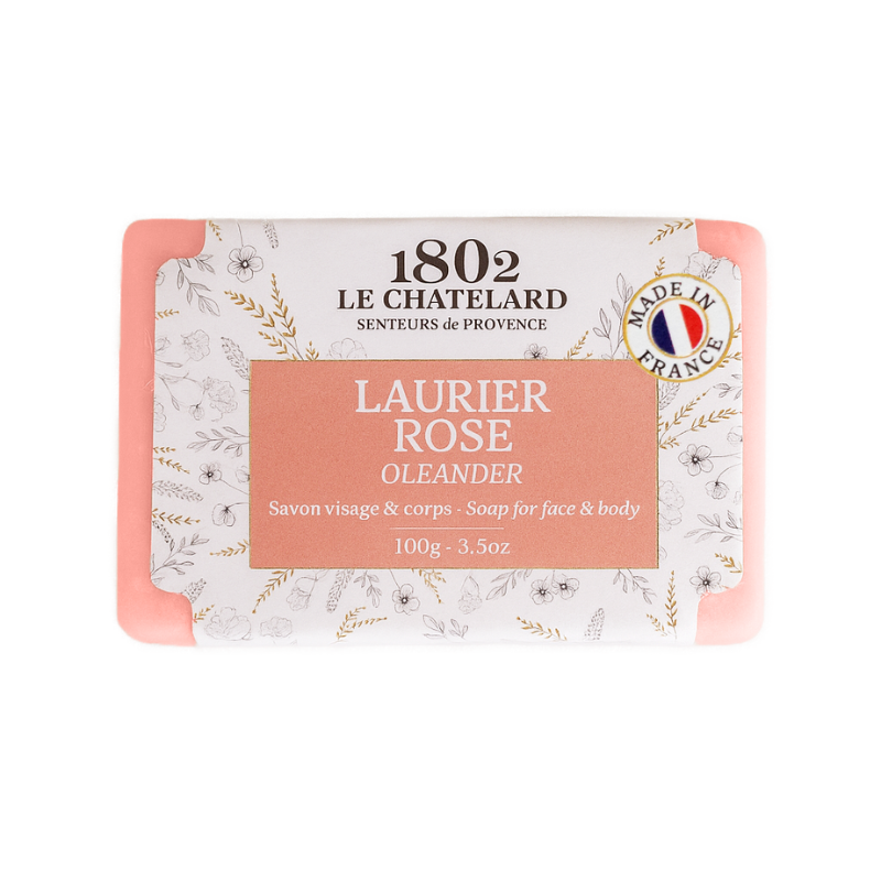 Le Chatelard 1802 French Luxury Skincare Duo | Laurier Rose Soap + Organic Donkey Milk Face Cream / Made In France