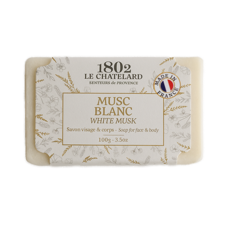 Le Chatelard 1802 Luxury French Soap Combo | White Musk, Provence's  Lavender, Lotus Flower, Patchouli & Oleander (5 x 100g) / Made In France
