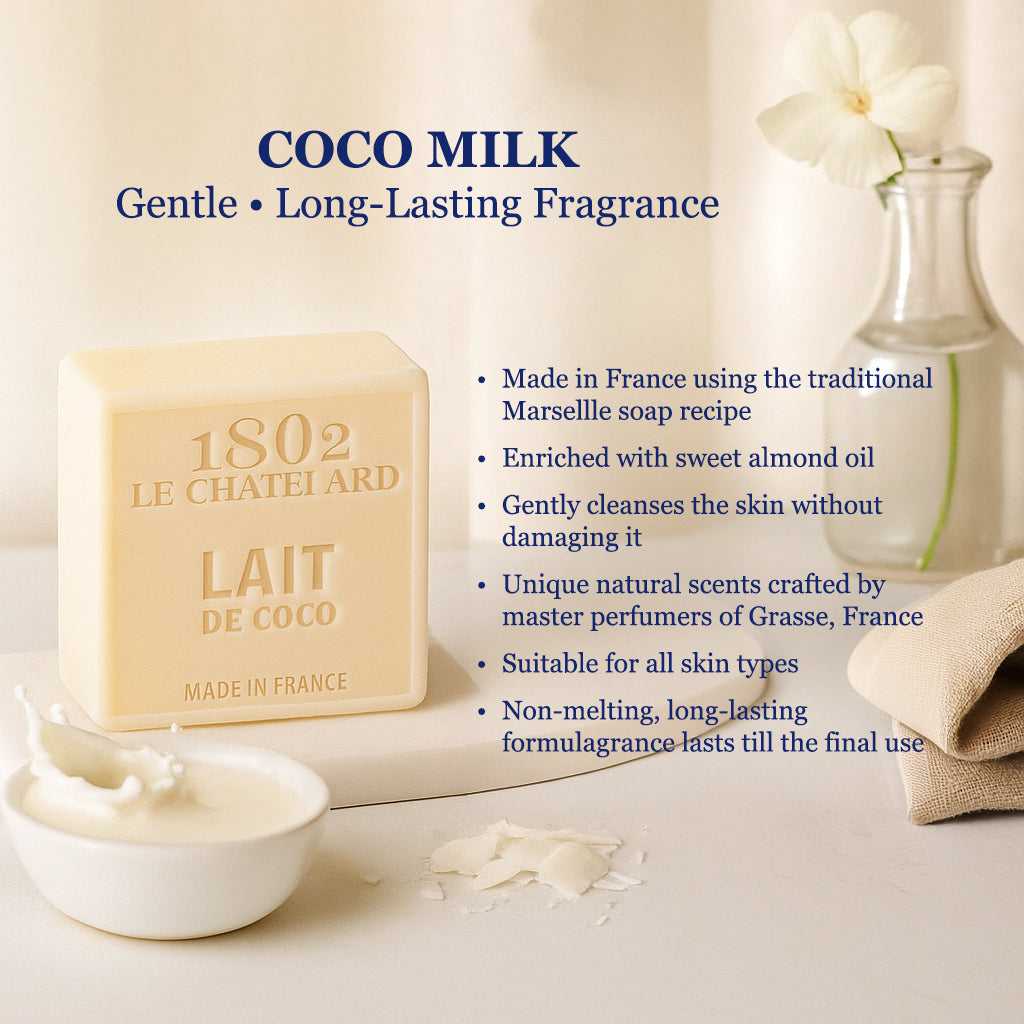 Le Chatelard 1802 Coco Milk Marseille Soap Bar – 100g | Made In France