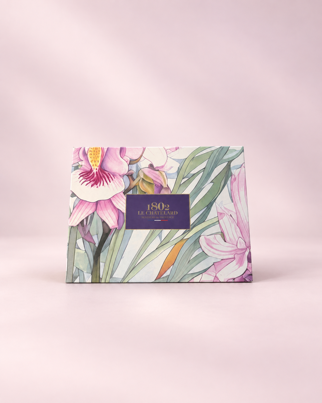 Le Chatelard 1802 Rose Floral Luxury Gift Box – 8-Piece French Home Fragrance, Shea Butter & Soap Collection