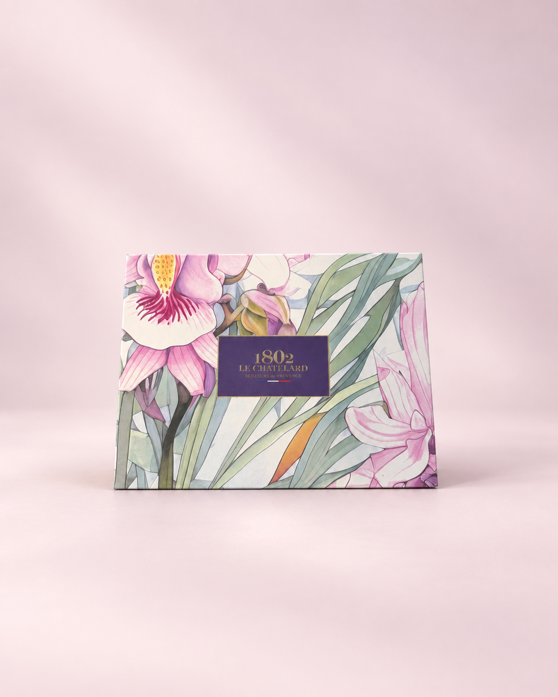 Le Chatelard 1802 Rose Floral Luxury Gift Box – 8-Piece French Home Fragrance, Shea Butter & Soap Collection