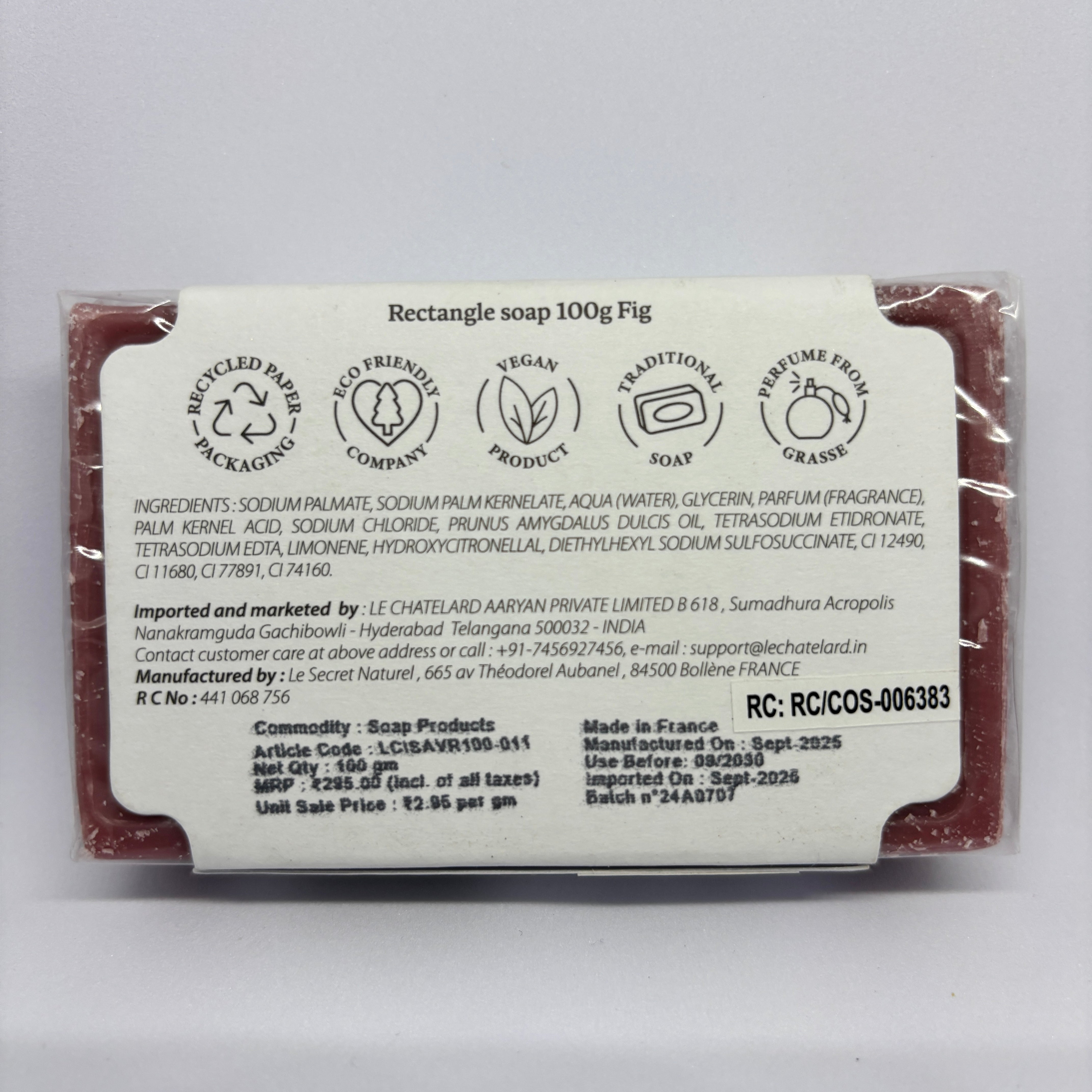 Fig Soap – French Marseille Nourishing & Softening Face & Body Bar with Almond Oil | 100g