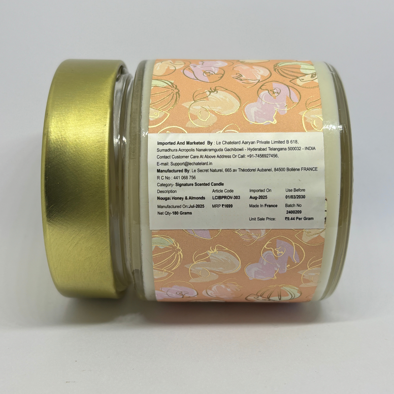 Signature Scented Candle - Nougat Honey & Almonds