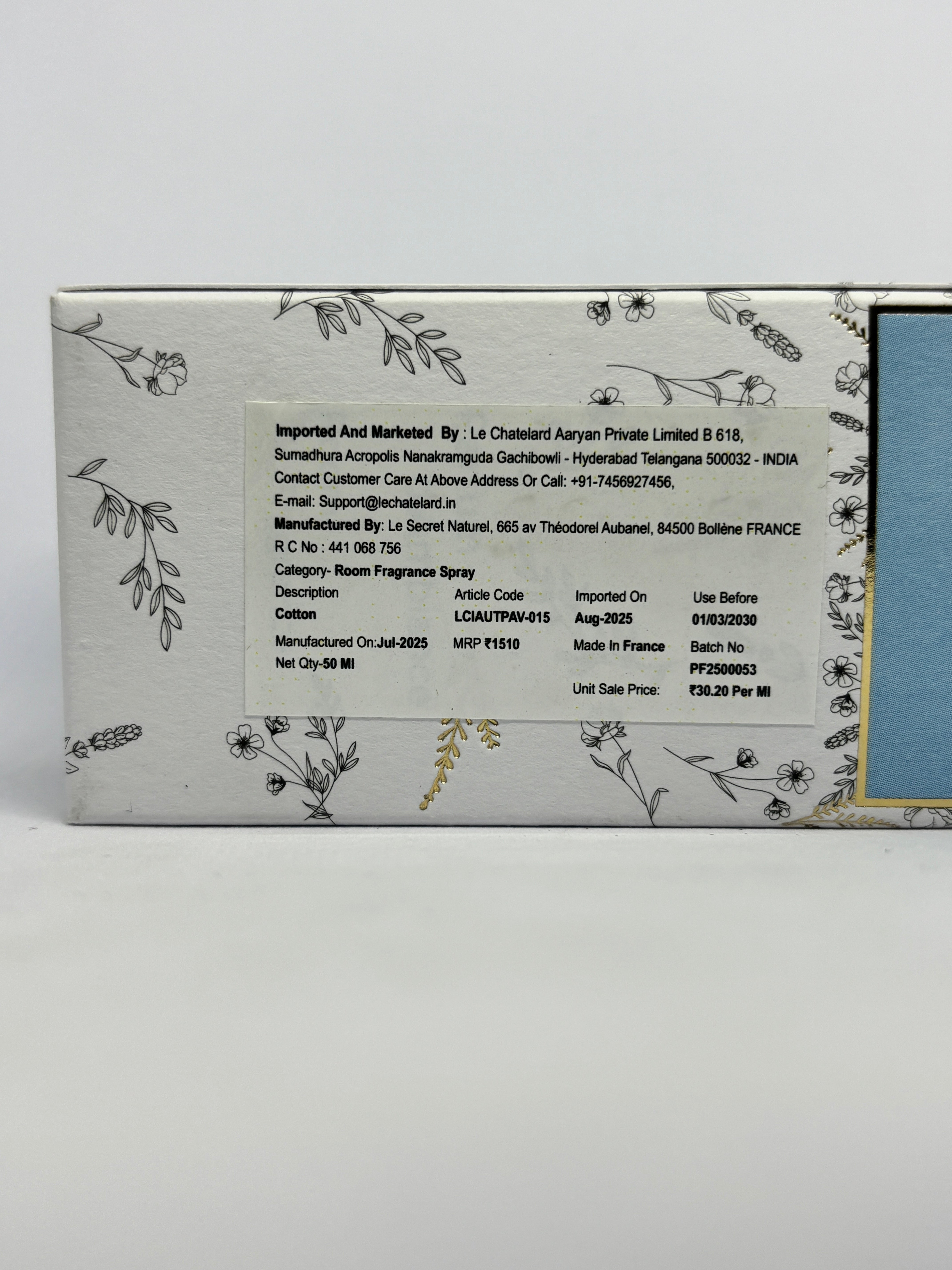 Room Fragrance Spray - Cotton Flower